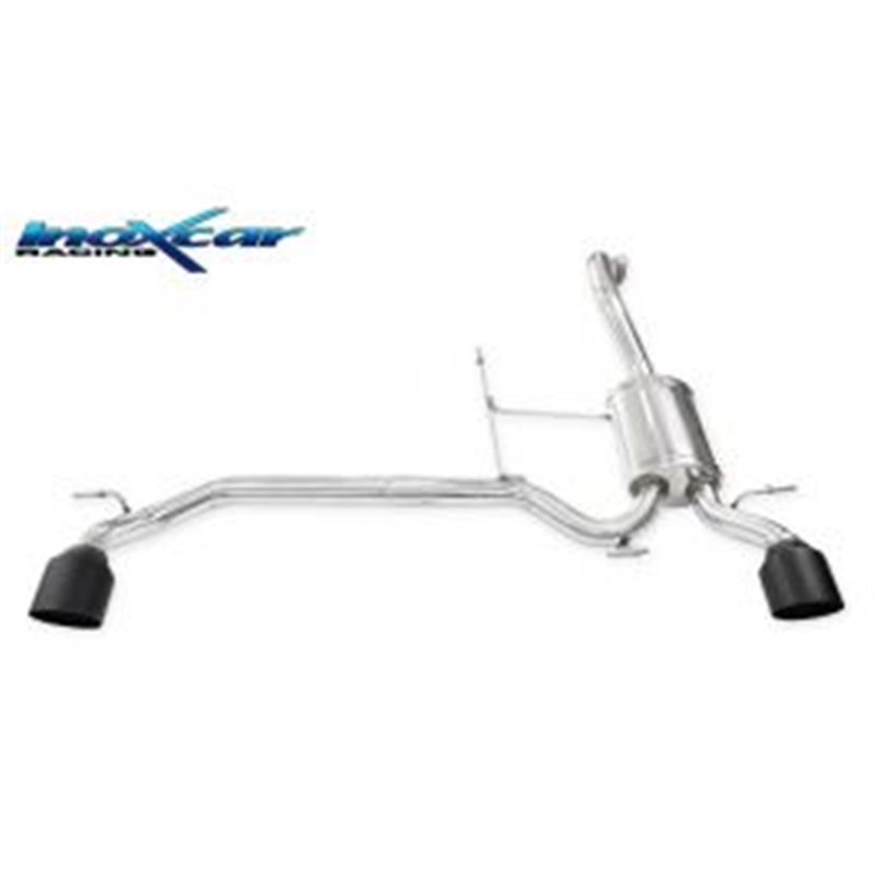 Escape Inoxcar para Suzuki Swift 1.4 Sport 140pk 2018- Links/Rechts 100mm Black Ceramic