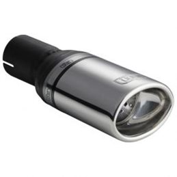 Cola de escape Ulter Sport 95x65mm - Lengte 80mm - Montage -50mm - RVS 