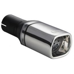 Cola de escape Ulter Sport 80x65mm - Lengte 120mm - Montage -50mm - RVS 