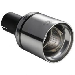 Cola de escape Ulter Sport Race Ø100mm - Lengte 120mm - Montage -50mm - RVS 