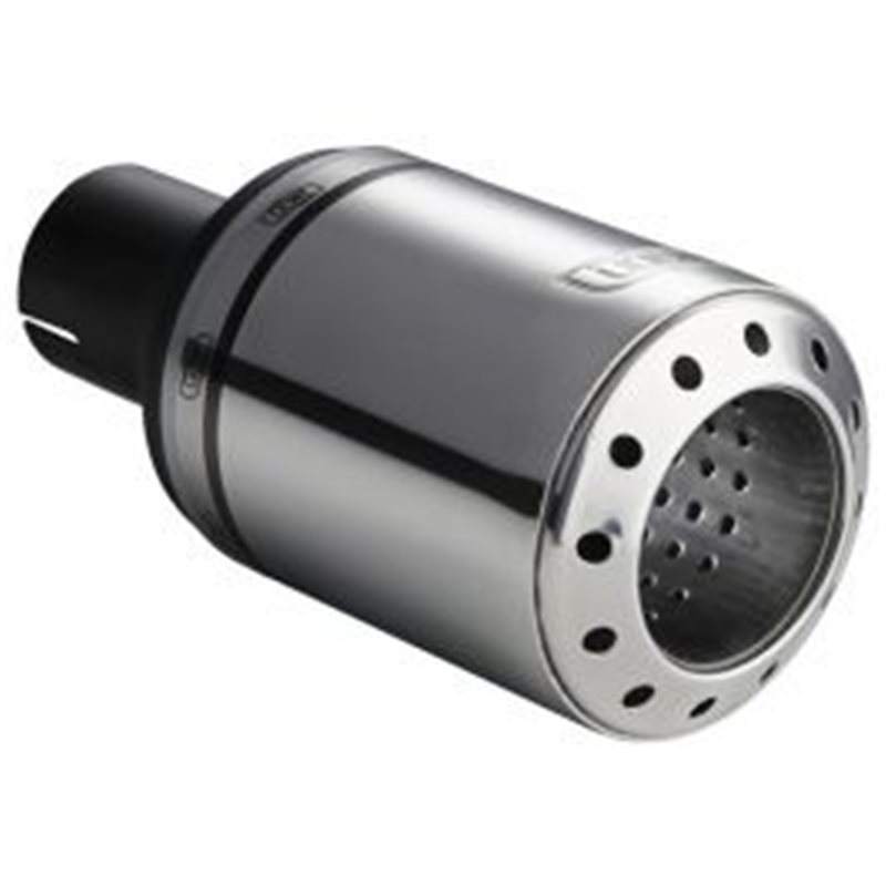 Cola de escape Ulter Sport Ø100mm Bullet - Lengte 120mm - Montage -50mm - RVS 