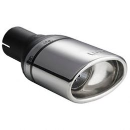 Cola de escape Ulter Sport 120x80mm Schuin - Lengte 120mm - Montage -60mm - RVS 