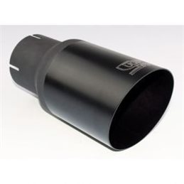 Cola de escape Ulter Sport Ø90mm Schuin - Lengte 180mm - Montage -55mm - Zwart RVS 