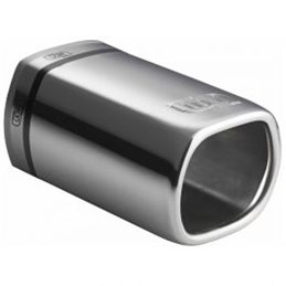 Cola de escape Ulter Sport 80x65mm - Lengte 120mm - Montage 40-55mm - RVS 