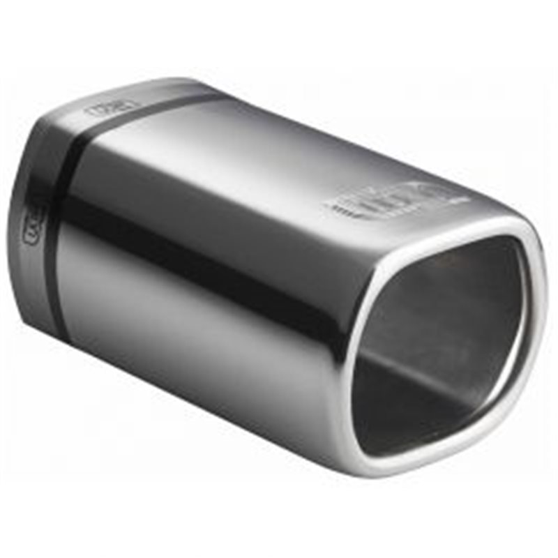 Cola de escape Ulter Sport 80x65mm - Lengte 120mm - Montage 40-55mm - RVS 