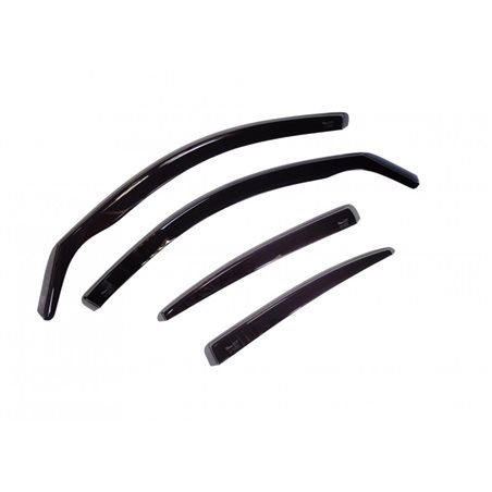 Deflectores De Ventanilla HEKO Para KIA EV3 5d 2024- - 2 Piezas, Acrílico Tintado Gris Ahumado