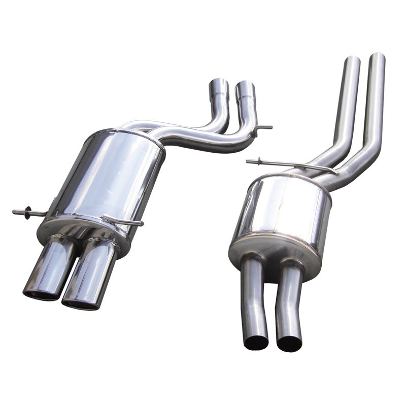 Tubo intermedio Inoxcar para Audi RS4 B5 2.7 BiTurbo 1998-2001 2x90x70mm