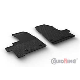 Alfombrilla goma Gledring Ford Transit Custom Furgon/Kombi Furgon/Kombi 2018-2022 (Automatico) (2 piezas+clips montaje) 