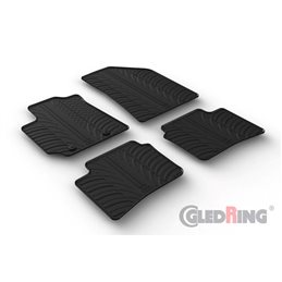 Alfombrilla goma Gledring Hyundai i10 2020- (4 piezas+clips montaje) 
