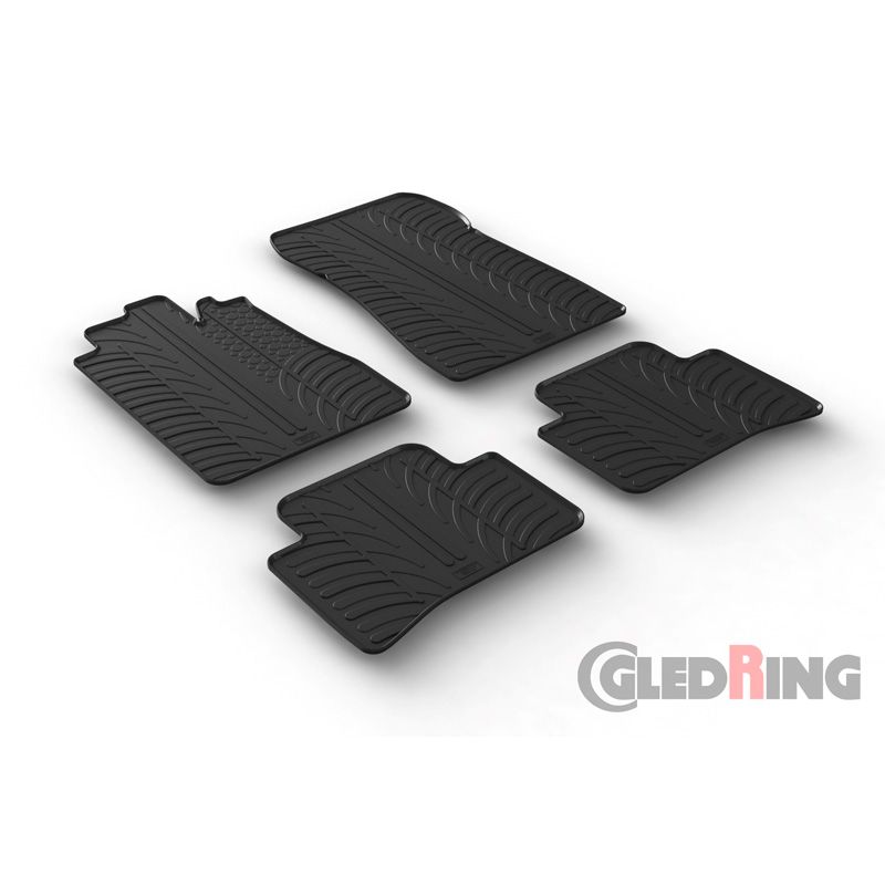 Alfombrilla goma Gledring Mercedes C-Klasse W202 1993-2000 (4 piezas) 