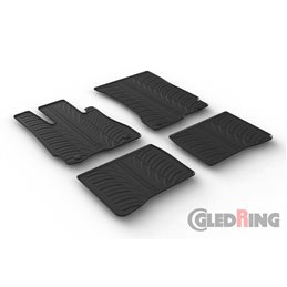 Alfombrilla goma Gledring Mercedes S-Klasse W221 2005-2013 (4 piezas+clips montaje) 