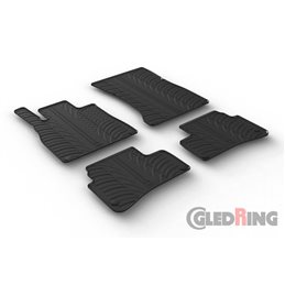 Alfombrilla goma Gledring Mercedes S-Klasse W222 9/2013-8/2020 (4 piezas+clips montaje) 