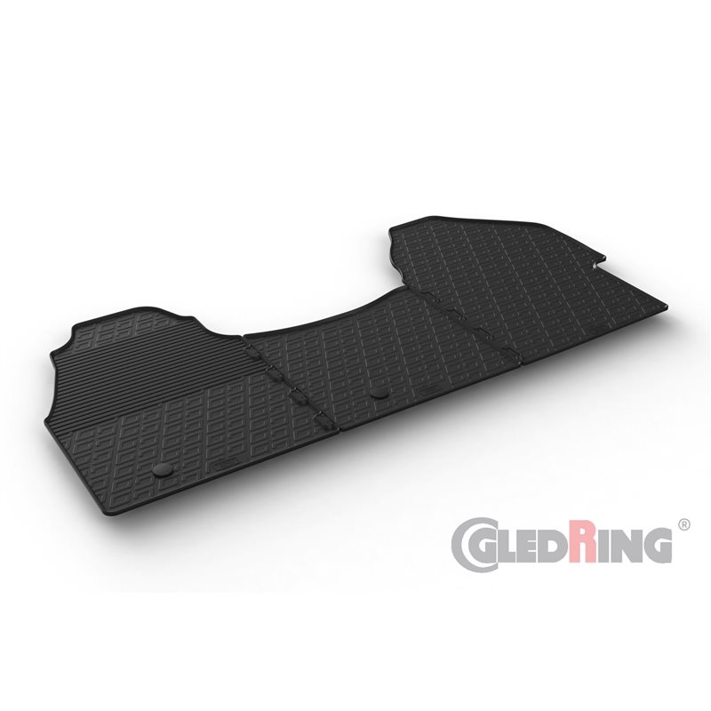 Alfombrilla goma Gledring Mercedes Sprinter Furgon 910 Cargo 5/2018- (3 piezas+clips montaje)  