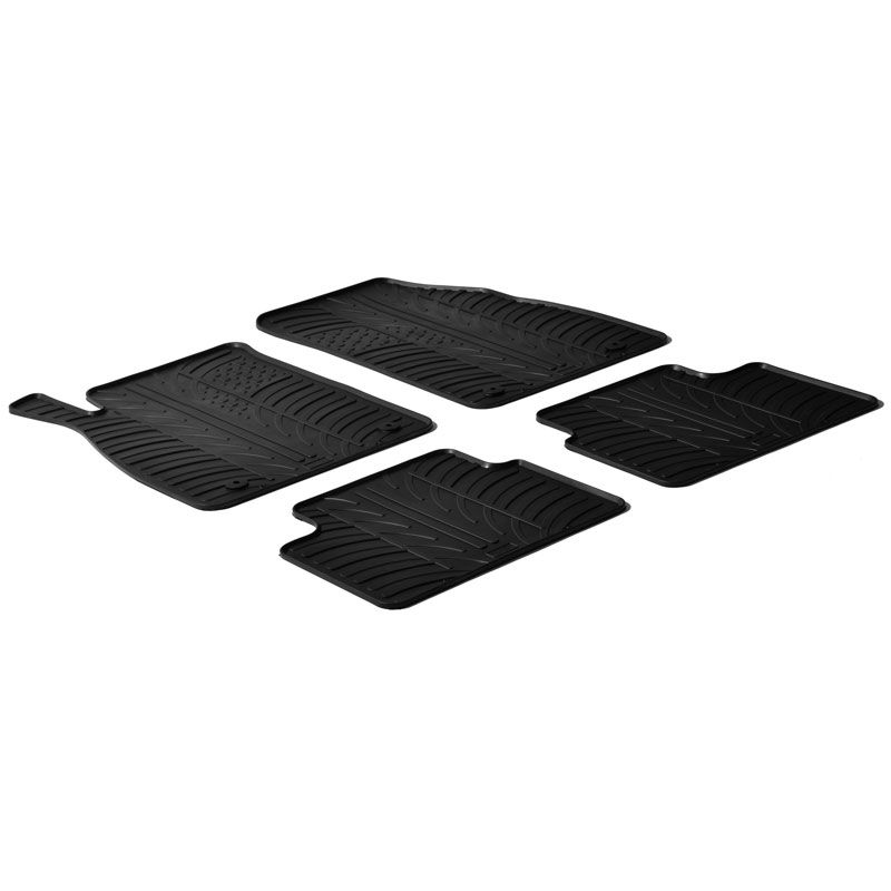 Alfombrilla goma Gledring Opel Insignia 2008-2013 (4 piezas+clips montaje) 