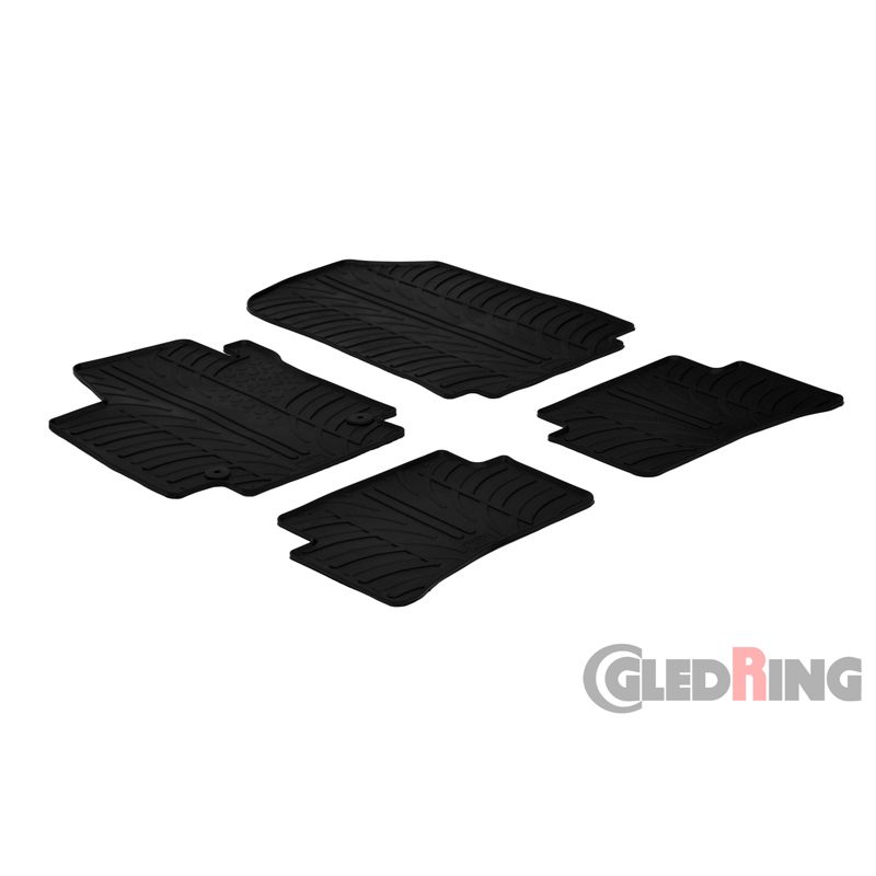 Alfombrilla goma Gledring Renault Clio IV 5 pueras 2012-2019 / Clio IV GT 2013- / Captur 2013-2019 