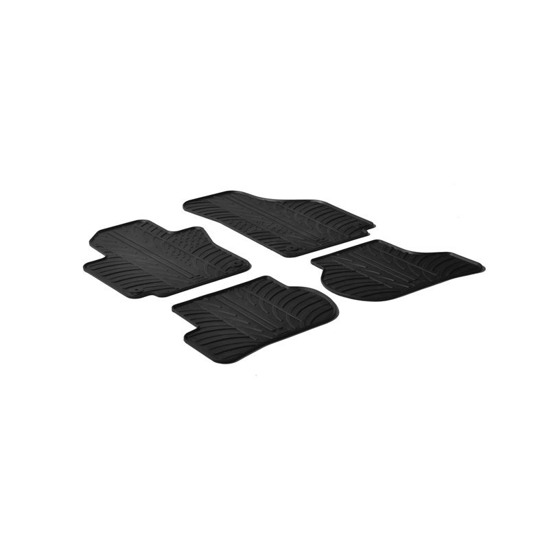 Alfombrilla goma Gledring Seat Altea incl. XL 2004- (4 piezas+clips montaje) 