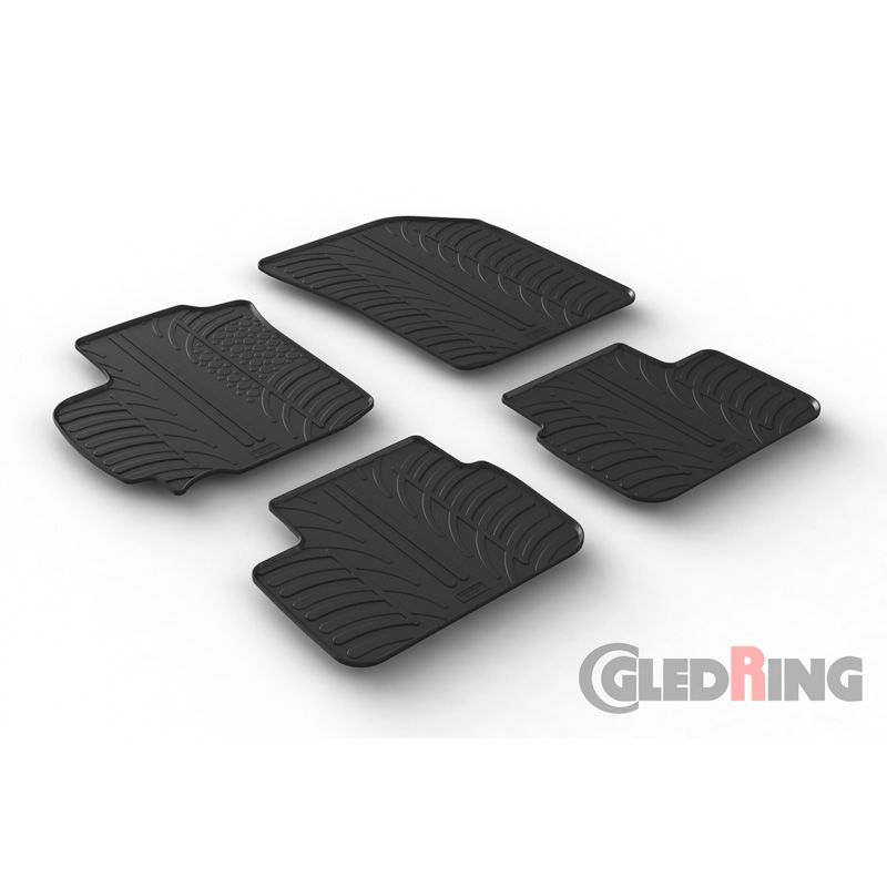 Alfombrilla goma Gledring Suzuki Swift 5-pueras 2010-2017 (4 piezas) 