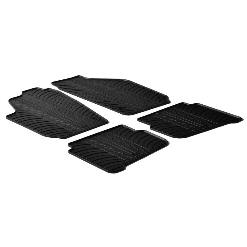 Alfombrilla goma Gledring Volkswagen Polo 9N/9N2 2001-2009 & Seat Ibiza/Cordoba 6L 2002-2008 (4 piezas) 