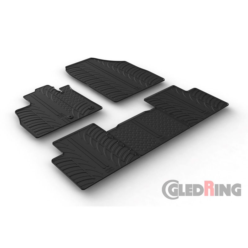 Alfombrilla goma Gledring Renault Scenic IV 11/2016- (5 piezas) 