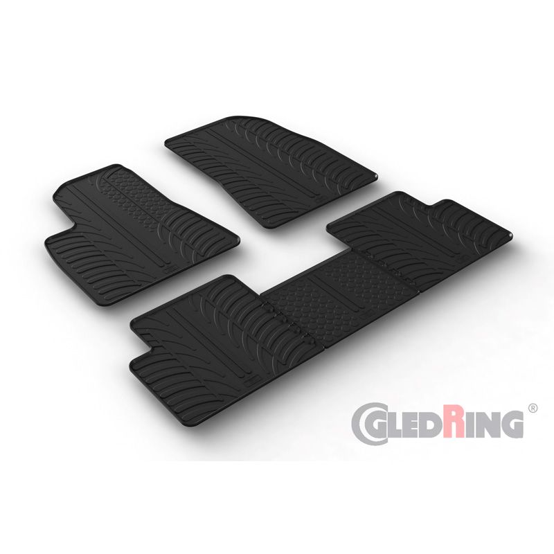 Alfombrilla goma Gledring Tesla Model 3 7/2017-11/2020 (5 piezas) 