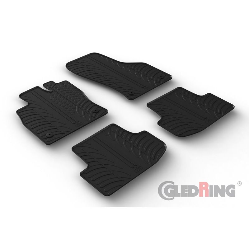 Alfombrilla goma Gledring Audi A3 (8Y) Sportback/Sedan 2020- excl. MHEV (4 piezas+clips montaje) 