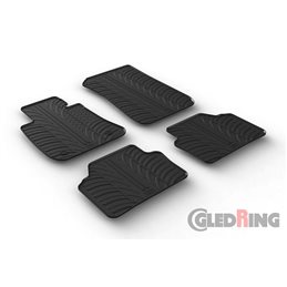 Alfombrilla goma Gledring BMW 3 serie E90/E91 2005-2012 (4 piezas+clips montaje) 