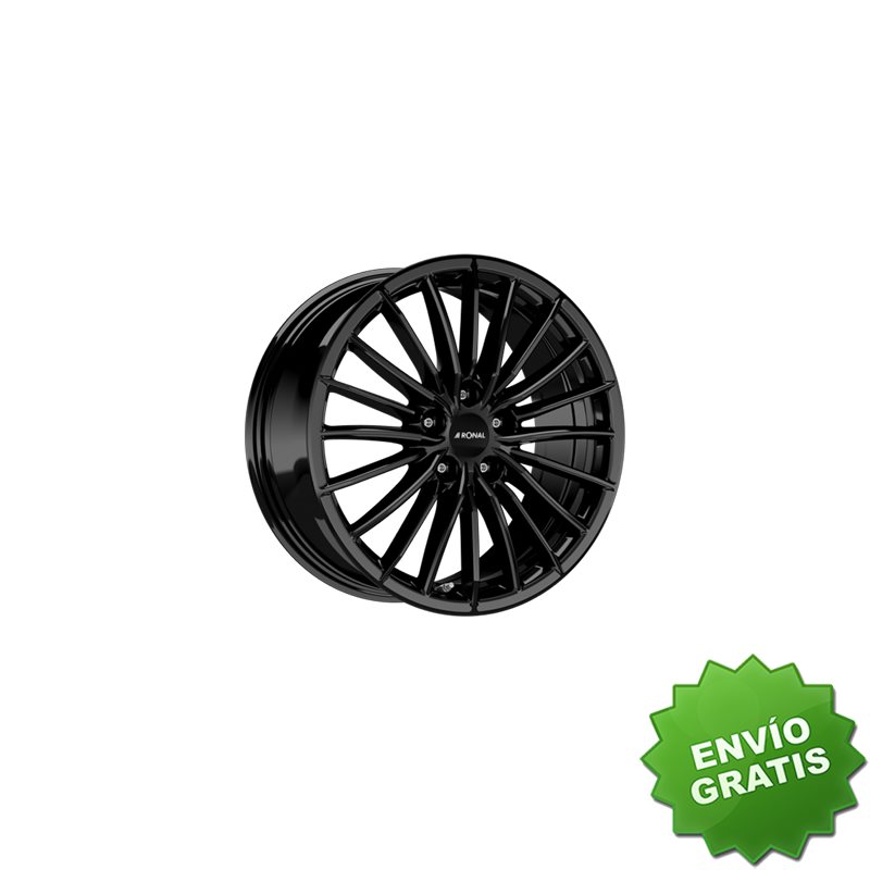 Llanta exclusiva Ronal R68 8.0x18 Et48 5x114.3 Jetblack