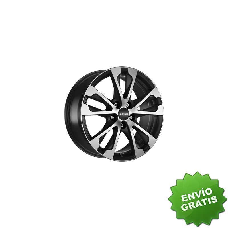 Llanta exclusiva Ronal R61 7.5x17 Et40 5x114.3 Jetblack Mate Frente P Ulido
