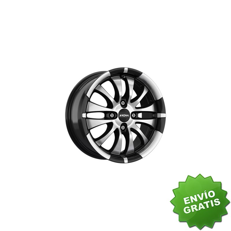 Llanta exclusiva Ronal R59 7.5x17 Et35 5x120 Jetblack-frente Pulido