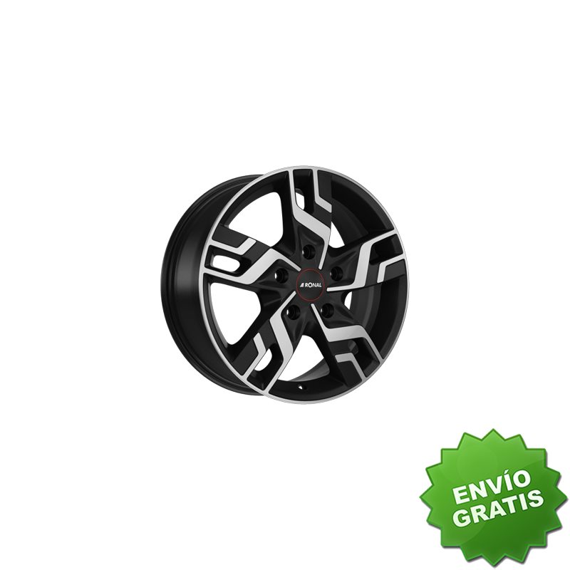 Llanta exclusiva Ronal R64 7.0x17 Et60 5x130 Jetblack Mate Frente Pul Ido