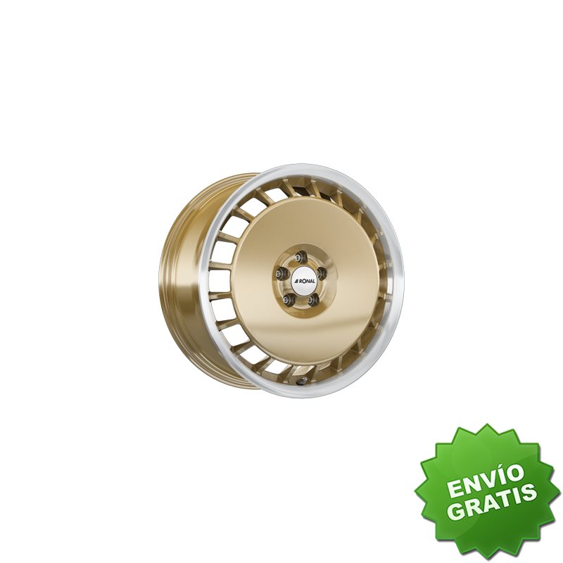 Llanta exclusiva Ronal R50 Aero 8.0x18 Et50 5x120 Oro Racing - Aro% 20pulido
