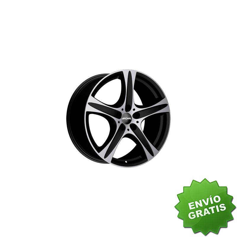 Llanta exclusiva Ronal R55 Suv 8.5x18 Et45 5x108 Negro Mate - Frent E Pulido