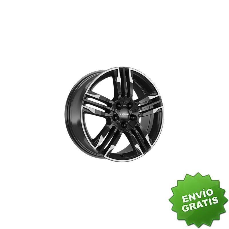 Llanta exclusiva Ronal R58 Mcr 8.0x20 Et40 5x105 Jetblack-aro Blanco
