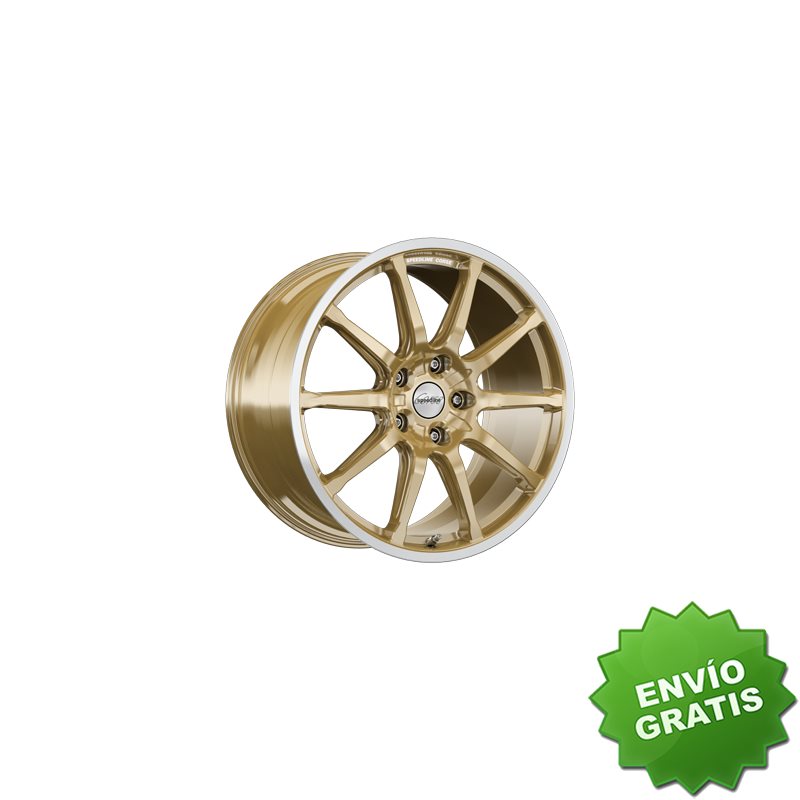 Llanta exclusiva Speedline Corse Sc1 Motorismo 9.0x20 Et52 5x112 Oro  Racing - Aro Pulido