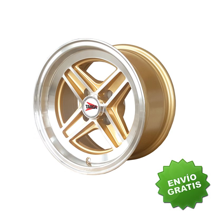 Llanta exclusiva Targa S207 7x13 4x98 Et 7 58.5 Gold