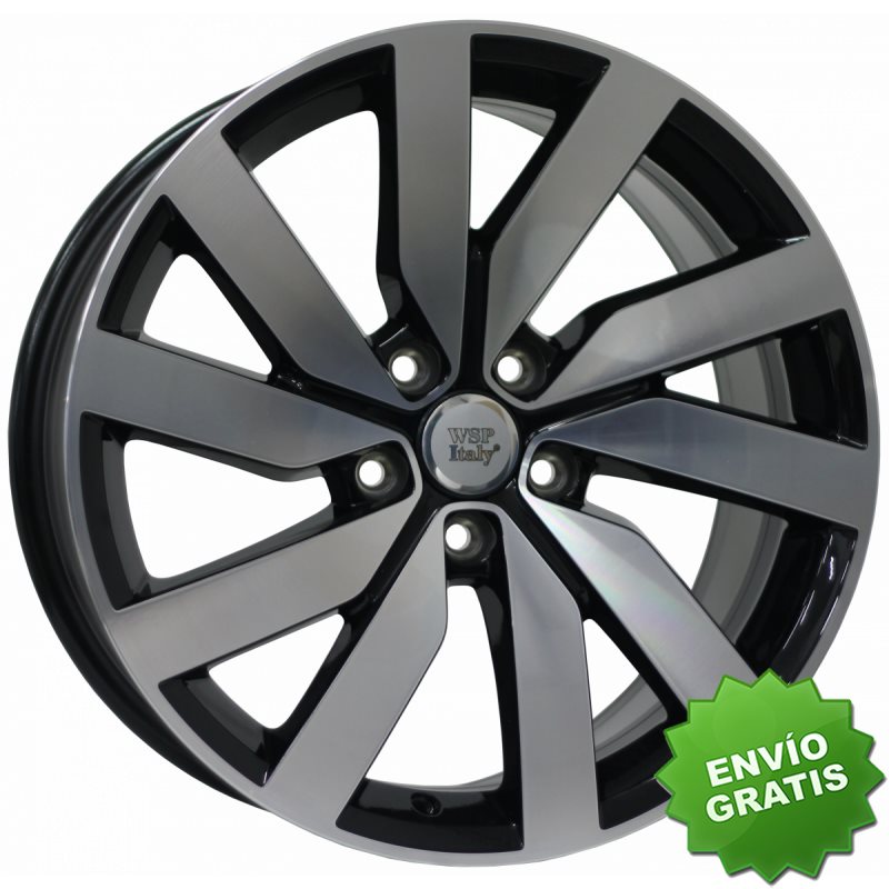 Llanta exclusiva Wsp Italy Vw W468 5x112 Et440.000 Glossy Black Polis Hed