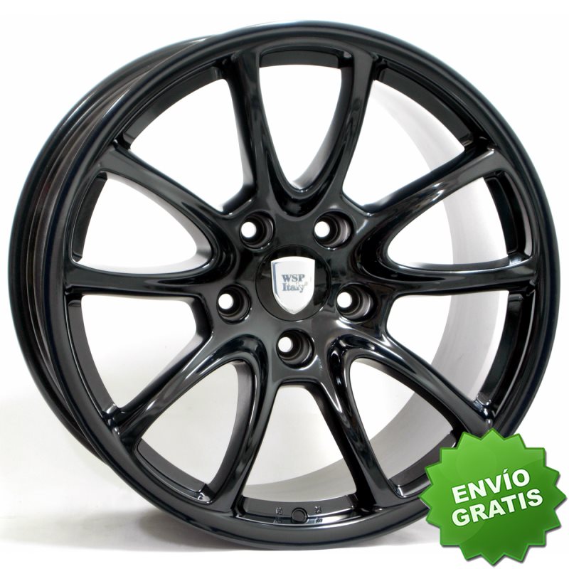 Llanta exclusiva Wsp Italy Porsche W1052 5x130 Et530.000 Glossy Black