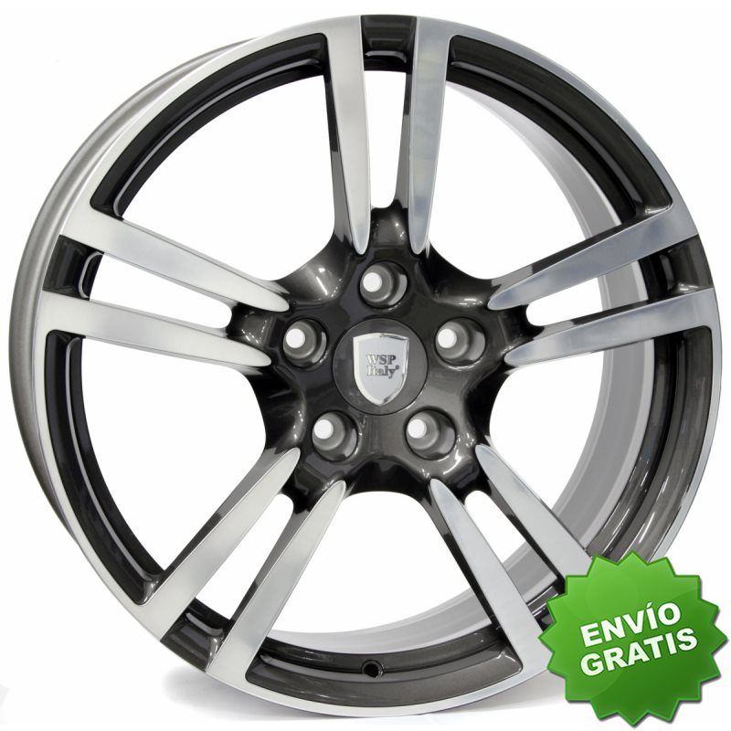 Llanta exclusiva Wsp Italy Porsche W1054 5x130 Et550.000 Anthracite Pol Ished
