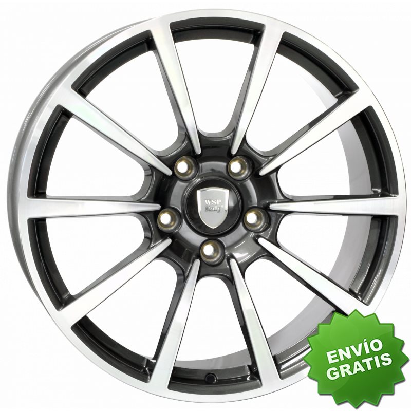 Llanta exclusiva Wsp Italy Porsche W1055 5x130 Et700.000 Anthracite Pol Ished