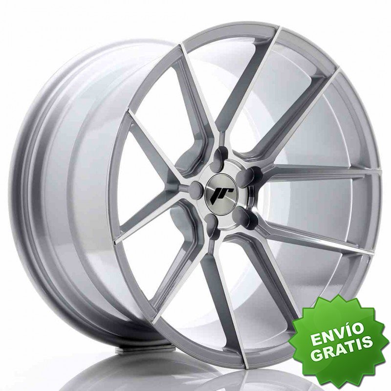 Llanta exclusiva Jr Wheels Jr30 20x11 Et20-30 5h Blank Silver Machine D Face