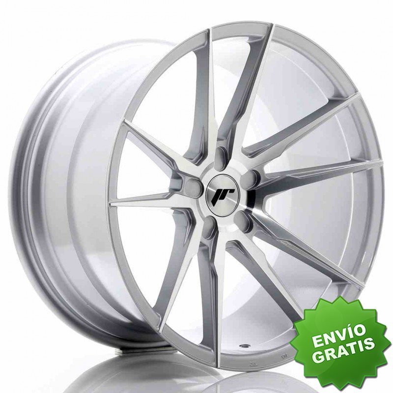 Llanta exclusiva Jr Wheels Jr21 20x11 Et20-30 5h Blank Silver Machine D Face