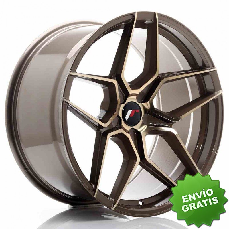Llanta exclusiva Jr Wheels Jr34 20x10.5 Et20-35 5h Blank Platinum Bro Nze