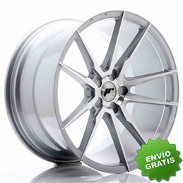 Llanta exclusiva Jr Wheels Jr21 20x11 Et30-50 5h Blank Silver Machine D Face