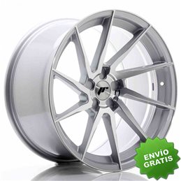 Llanta exclusiva Jr Wheels Jr36 20x10.5 Et10-35 5h Blank Silver Brush Ed Face