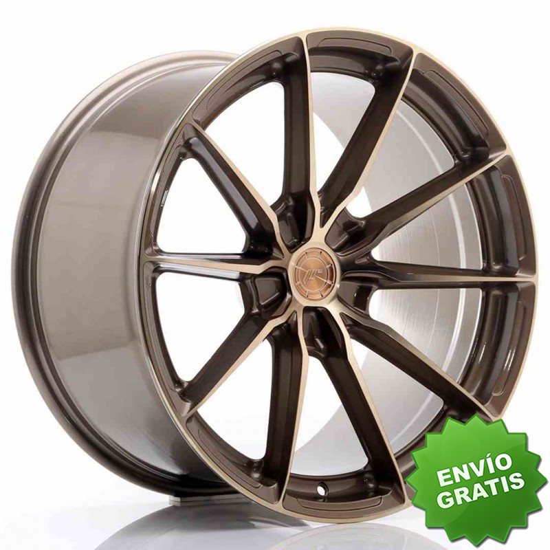Llanta exclusiva Jr Wheels Jr37 20x10.5 Et20-40 5h Blank Platinum Bro Nze
