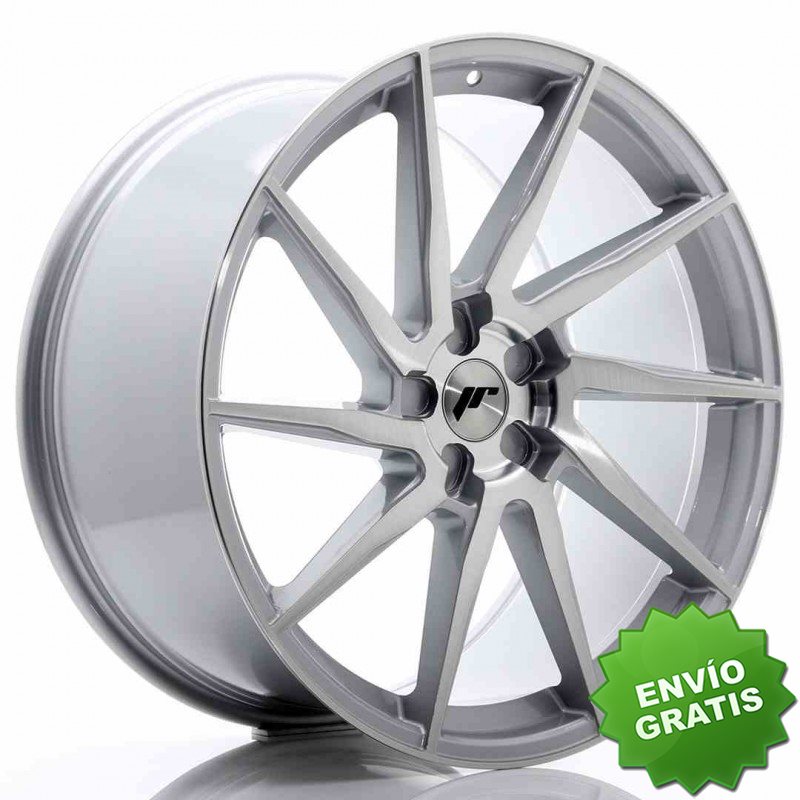 Llanta exclusiva Jr Wheels Jr36 22x10.5 Et15-55 5h Blank Silver Brush Ed Face