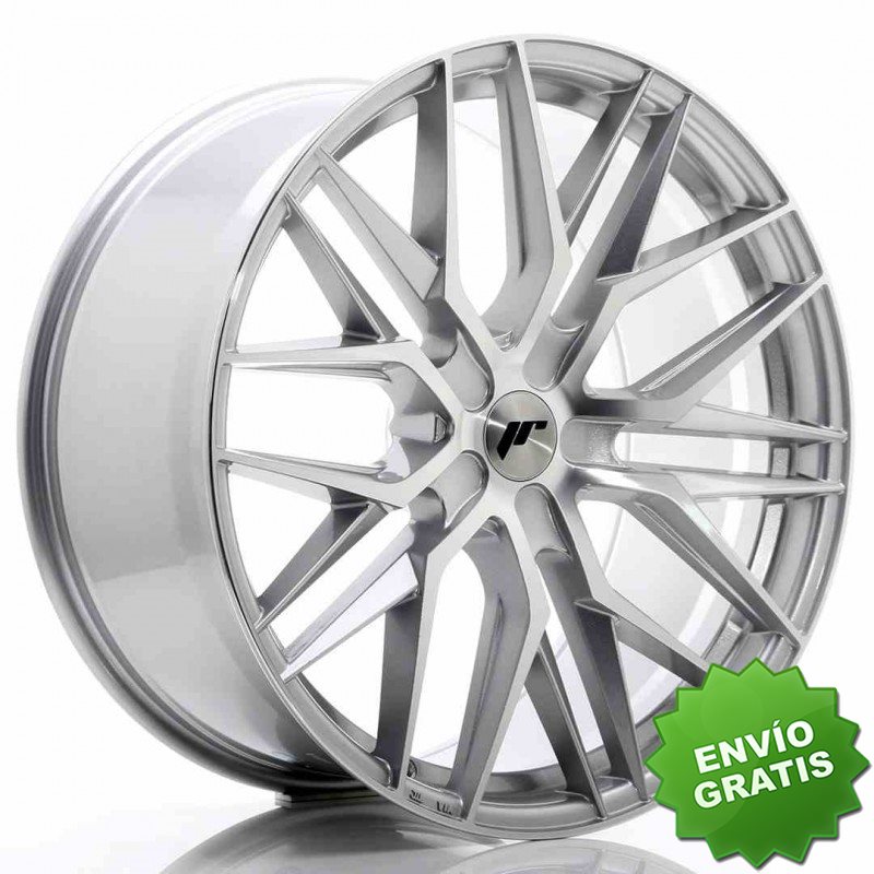 Llanta exclusiva Jr Wheels Jr28 22x10.5 Et15-50 5h Blank Silver Machi Ned Face