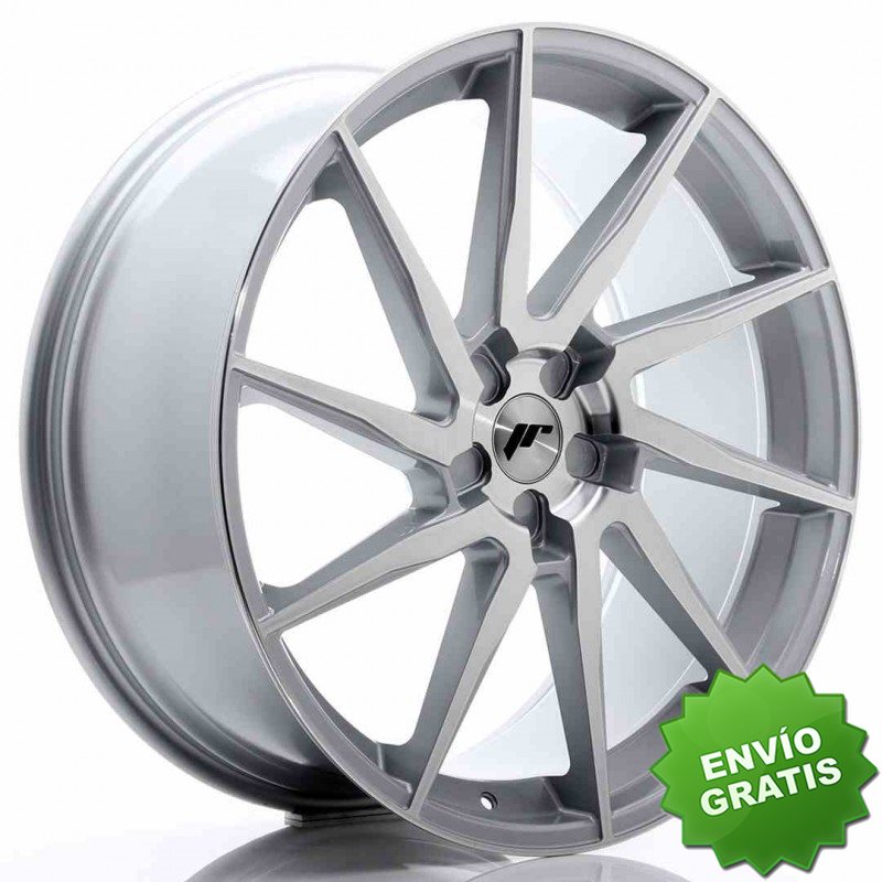 Llanta exclusiva Jr Wheels Jr36 23x10 Et30-55 5h Blank Silver Brushed  Face