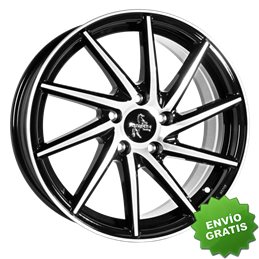 Llanta exclusiva Keskin Kt17s 7.5jx17 5 112 Et50 66.6 Black Front Pol Ish