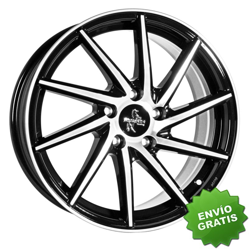 Llanta exclusiva Keskin Kt17s 7.5jx17 5 112 Et50 66.6 Black Front Pol Ish